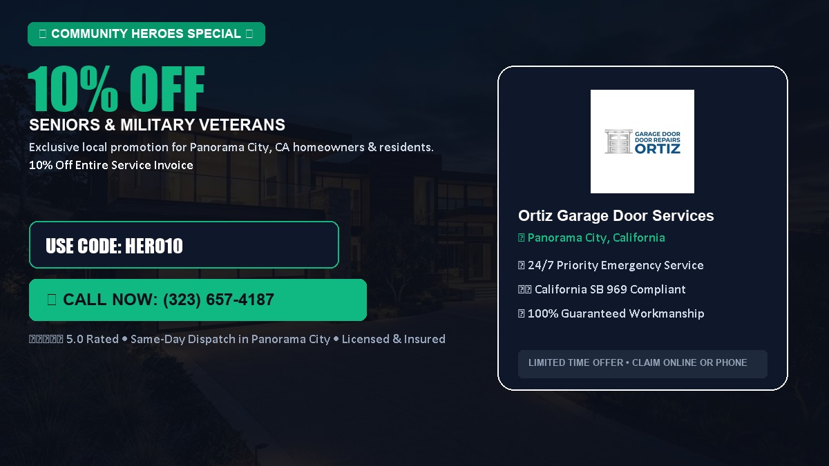 10% OFF Senior Citizens (65+) & Military / Veteran Community Discount in Panorama City, CA